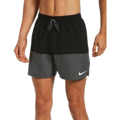 Afbeelding van Nike Performance Split Zwemshorts, Heren, Maat: 34 38, Black