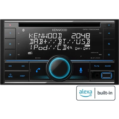 Afbeelding van Kenwood DPX 7300DAB Autoradio dubbel DIN Aansluiting voor stuurbediening, DAB+ tuner