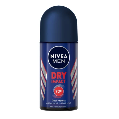 Afbeelding van 3x Nivea Men Deodorant Roller Dry Impact 50 ml
