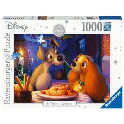 Image de Puzzle 1000 pièces Ravensburger Disney La Belle et Le Clochard