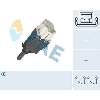 Afbeelding van FAE 24893 Remlichtschakelaar Mechanisch 4 RENAULT: CLIO 3, Kangoo I, I Express, DACIA: Duster Off Road, Logan MCV, Sandero