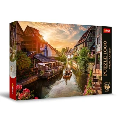 Afbeelding van Trefl Premium Plus Quality Odyssey Photo Puzzel: Het kleine Venetië in Colmar, Frankrijk 1000 stukjes, unieke fotoserie, perfect op elkaar afgestemde stukken, voor volwassenen en kinderen vanaf 12
