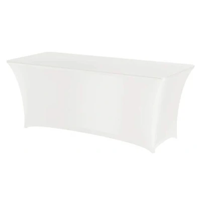 Afbeelding van HENDI Tafelhoes Symposium rechthoekig voor buffettafel 810934 Wit 1200x760x(H)730 mm