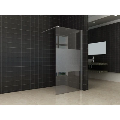 Afbeelding van Wiesbaden inloopdouche + muurprof. 700x2000 10mm NANO ged.matglas