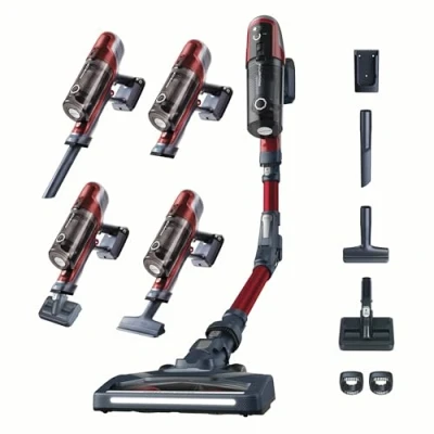 Afbeelding van Rowenta RH6471, steelstofzuiger, zwart/rood