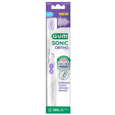 Afbeelding van GUM Sonic Ortho Batterij Tandenborstel 1ST