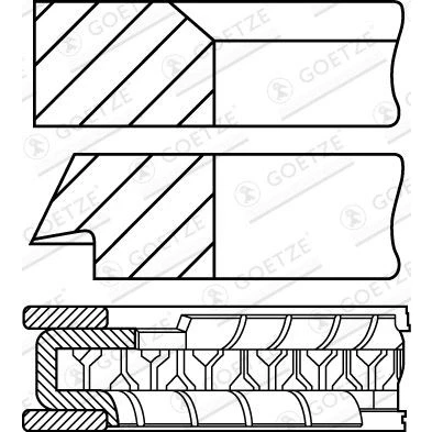 Afbeelding van GOETZE ENGINE 08 334400 10 Zuigerveer 88