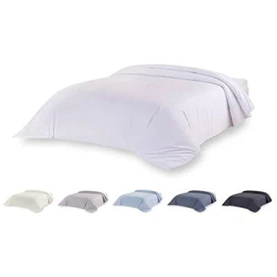 Afbeelding van Todocama Microvezel dekbedovertrek voor extra zacht dekbed (wit, bed 80/90 150 x 220 cm).