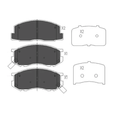 Afbeelding van KAVO PARTS KBP 9033 Remblokkenset Met akoestische slijtagewaarschuwing TOYOTA: Starlet III Hatchback