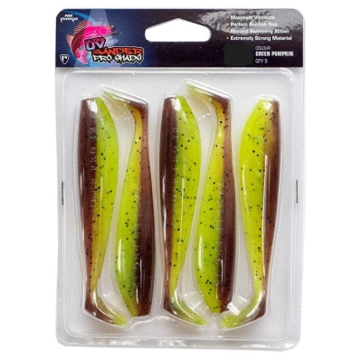 Afbeelding van Fox Rage Ultra UV Zander Pro Shad 10cm (5pcs) Kleur : Green Pumpkin