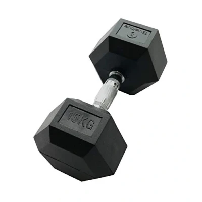 Afbeelding van 1 x zeshoekige halter 15 kg