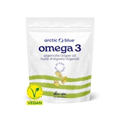 Afbeelding van Arctic Blue Omega 3 Algenolie met DHA &amp; EPA (90 Capsules)