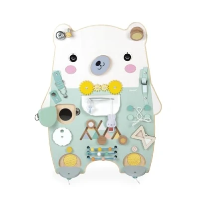 Image de Jeu d&#039;éveil en bois Janod Pure Panneau d&#039;activité Ourson