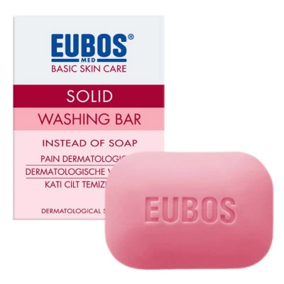 Afbeelding van Eubos Roze Washing Bar Zeep 125 gr