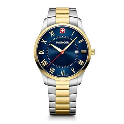 Afbeelding van Wenger 01.1441.141 Polshorloge Heren Quartz City Classic