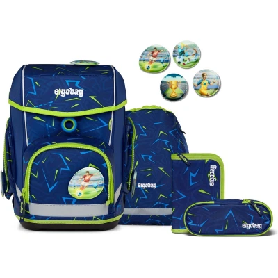 Afbeelding van Ergobag cubo Schooltas set voor kinderen, Maat: One Size, Dunkelblau hellblau