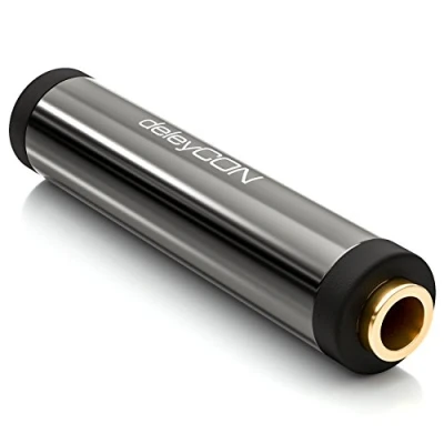 Afbeelding van deleyCON Adapter voor stereo audio jack 3,5 mm naar zwart