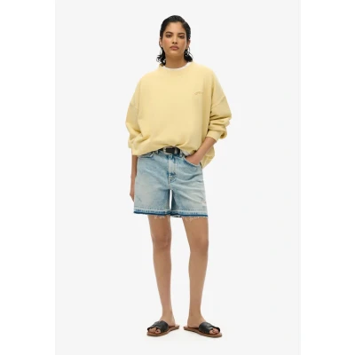 Afbeelding van Superdry Essential LOGO CREW Sweater, Dames, Maat: 36, Straw yellow