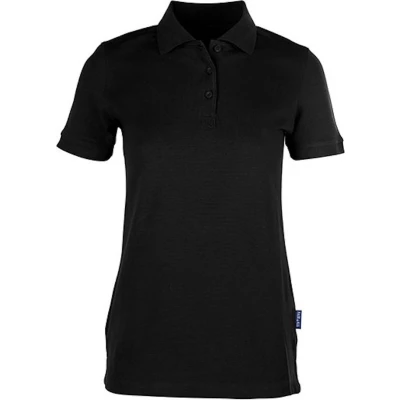Afbeelding van Women&#039;s Heavy Polo &#039;Stretch&#039; met korte mouwen Black XS