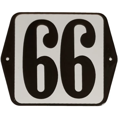 Afbeelding van Huisnummer standaard nummer 66 Warentuin Mix