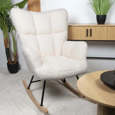 Afbeelding van Milton &amp; Oldbrook Teddy Schommelstoel Vidin Wit