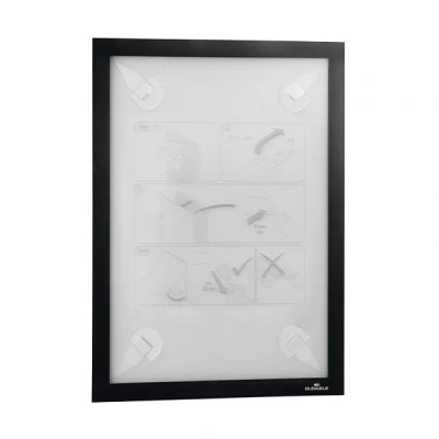 Image de Durable Duraframe WALLPAPER cadre d&#039;affichage A4 autocollant noir