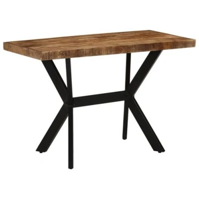 Afbeelding van Eettafel 110x55x75 cm massief mangohout