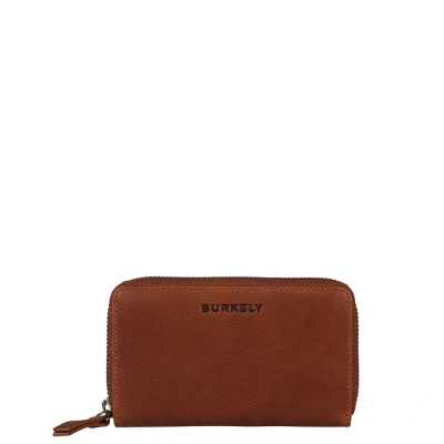 Afbeelding van Burkely Antique Avery Wallet M Back Zipper cognac Dames portemonnee