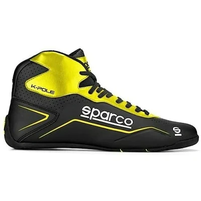 Afbeelding van SPARCO S00126947nrgf Kartlaarzen, uniseks, zwart/geel, 47 EU