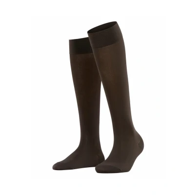 Afbeelding van Falke Kniekousen Dark brown, Dames, Maat: 35 38, brown