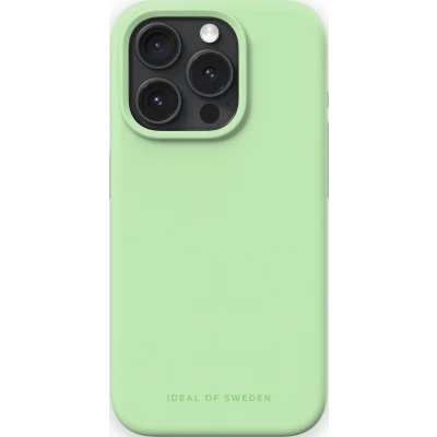 Afbeelding van iDeal of Sweden Silicone Case MagSafe iPhone 15 Pro Mint