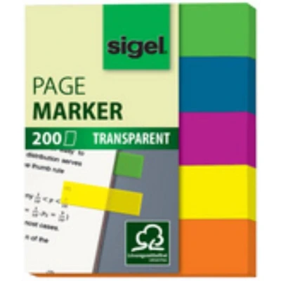 Afbeelding van Sigel Plakmarker HN617 Groen, Blauw, Violet, Geel, Oranje