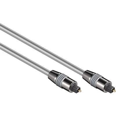 Afbeelding van Digitale optische Toslink audio kabel 6mm / zilver 0,50 meter