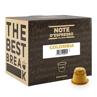 Image de Note d&#039;Espresso Colombia Capsules de Café Exclusivement Compatible avec Machine NESPRESSO* 100 x 5,6 g