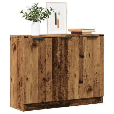 Afbeelding van vidaXL Dressoir 90,5x30x70 cm bewerkt hout oud houtkleurig