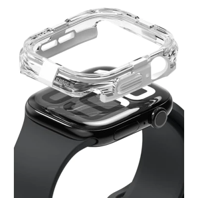 Afbeelding van Ringke Beschermhoes compatibel met Apple Watch serie 10 42 mm [Fusion Bumper] transparante solide harde bumper schokbestendige bescherming voor hoesaccessoires, wit