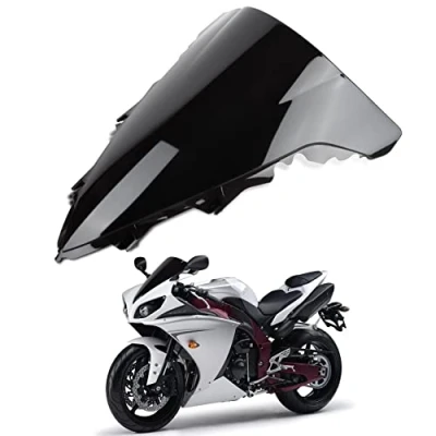 Afbeelding van Voorruit voor Yamaha YZF R1 2009 2012, zwart