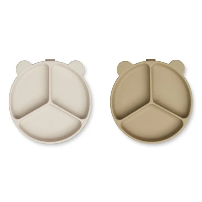 Afbeelding van Liewood Stacy Verdeelzuignap 2 Pack Sandy / Oat