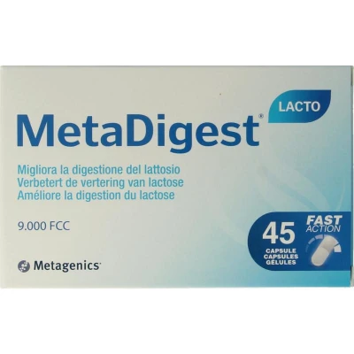 Afbeelding van Metagenics MetaDigest Lacto Capsules 45CP