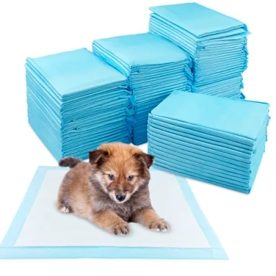 Afbeelding van Tekenewbse 100 stuks hondenplasmatten 33 x 45 cm Wegwerp trainingsmat aankleedmat 5 laags lekvrij ontwerp met sneldrogend oppervlak