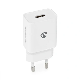 Afbeelding van USB A oplader Nedis 1 poort (USB A, 12W, Wit)