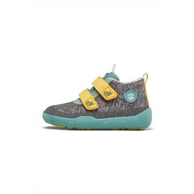 Afbeelding van Affenzahn Chaussure mi Saison Textile Happy imperméables, Respirantes, Vegan avec Doublure Chaude, Scratch et Semelle antidérapante, Rhino Gris, 26 EU