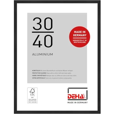 Afbeelding van DEHA Design Fotolijst Boston, 30x40 cm, Geanodiseerd mat zwart