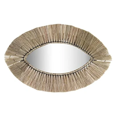 Afbeelding van Wandspiegel DKD Home Decor Kristal Natuurlijk Jute (54 x 3 34 cm)