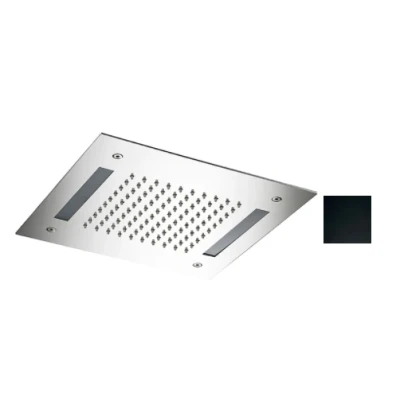 Afbeelding van SB Easy Chromotherapy Regendouche inbouw 30x30cm mat zwart 1208955428