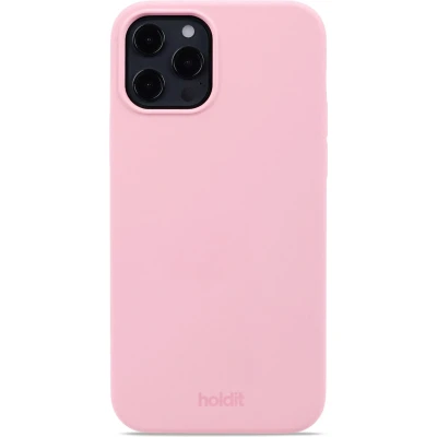 Afbeelding van Holdit Hoesje Geschikt voor iPhone 12 / Pro Siliconen Silicone Case roze