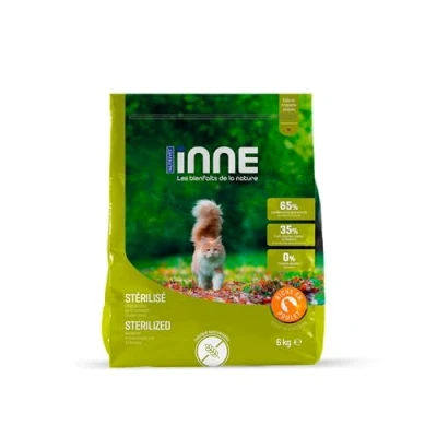 Afbeelding van NUTRIVET INNE kat Droogvoer zonder granen Gesteriliseerde of overgewicht Kip 80% ingrediënten van dierlijke oorsprong 6kg