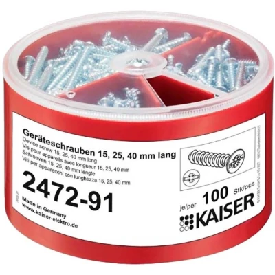 Afbeelding van Kaiser Elektro 2472 91 Apparaatschroevenbox 100 stuk(s)