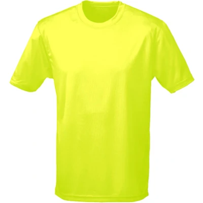 Afbeelding van Vegan T shirt met korte mouwen Cool &#039;Electric Yellow&#039; XS