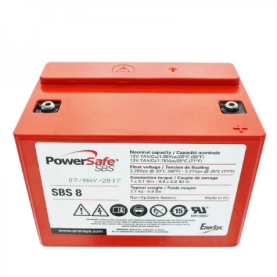 Afbeelding van Hawker 12SBS8 PowerSafe accukabel PB 12Volt 7Ah met M4 schroefverbinding